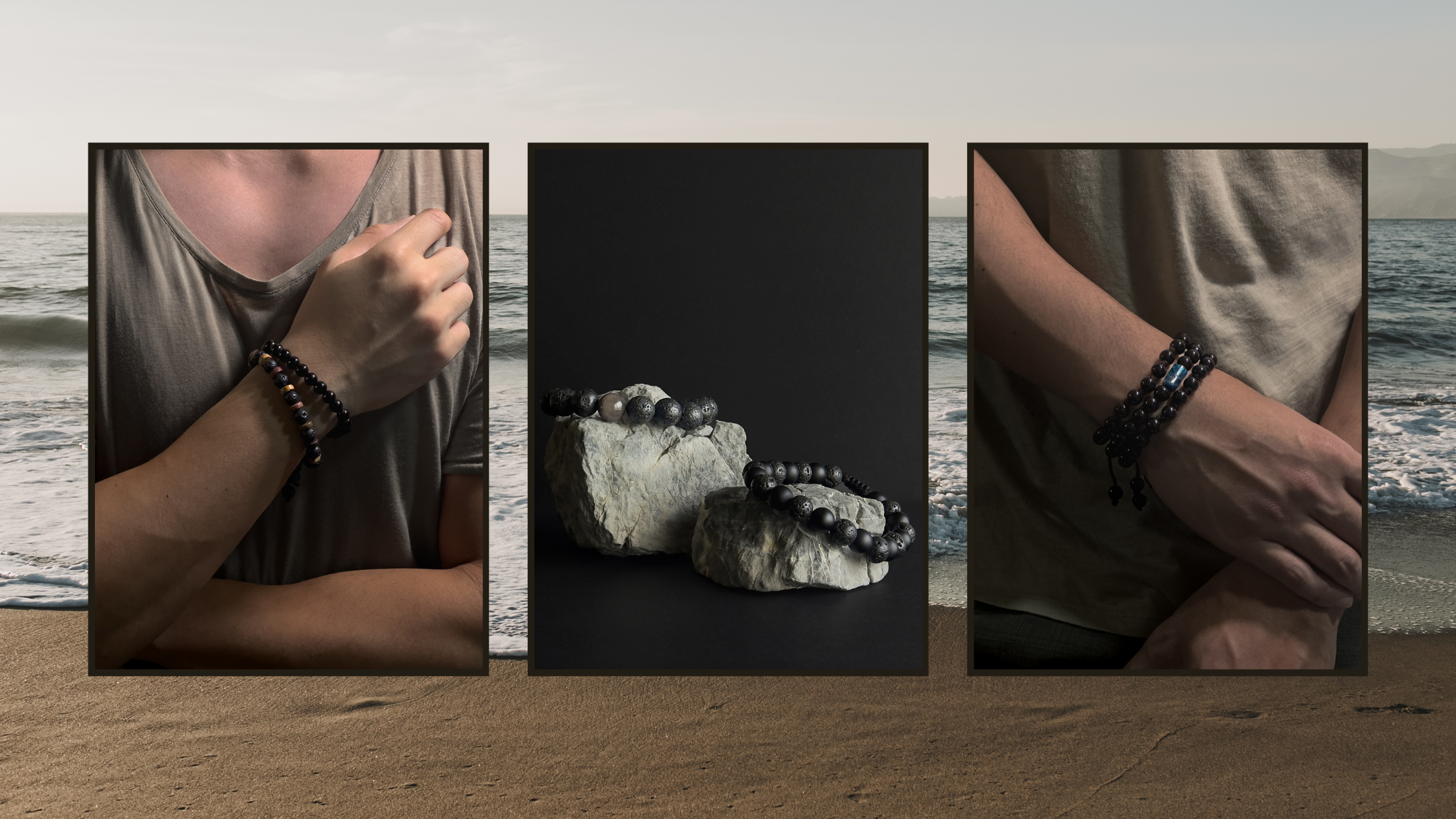 How to Stack Natural Stone Bracelets with Meaning: Emberstone Bracelet & Held By Knot