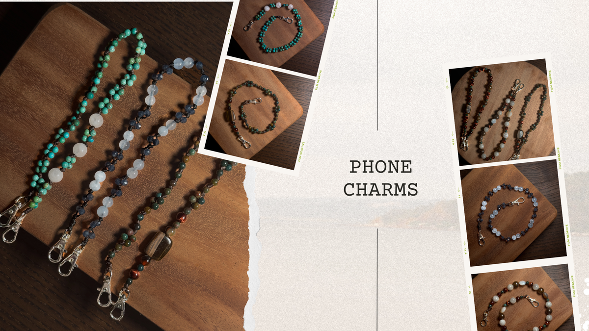 Stonehaus' Handmade Natural Stone Phone Charms