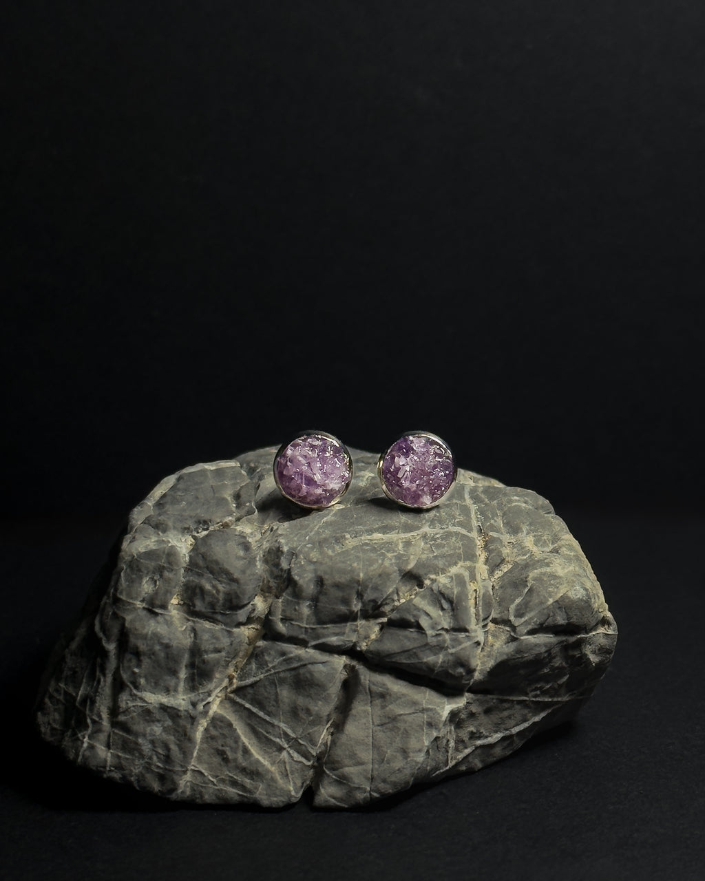 Reformed Studs: Amethyst