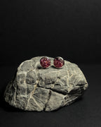 Reformed Studs: Purple Garnet