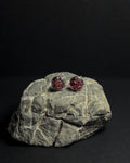 Reformed Studs: Red Garnet